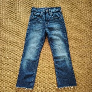 Gap High Rise Cropped Jeans Medium Wash Size 26